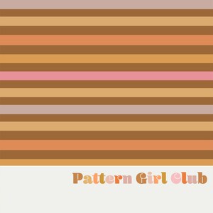 Retro Stripes Coordinate for Happy Flowers Seamless Repeat Pattern Boho Neutral for Commercial Use