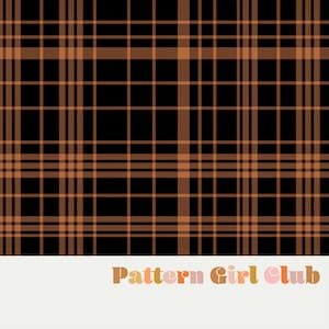 Halloween Muted Plaid Neutral Seamless Repeat Pattern Boho Neutral for Commercial Use