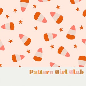 Halloween Candy Corn Cute Boho Neutral Seamless Repeat Pattern Boho Neutral for Commercial Use
