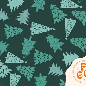 Arbres de Noël jetés Motif de répétition sans couture de Noël Boho Neutre pour un usage commercial