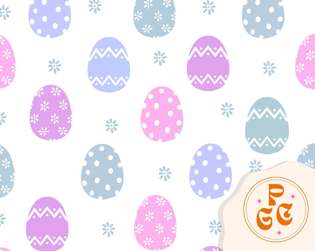 Pastel Easter Eggs Seamless Repeat Pattern for Commercial Use - Etsy Canada