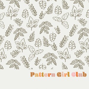 Botanische Blätter Boho Musterdesign Boho Neutral für den kommerziellen Gebrauch