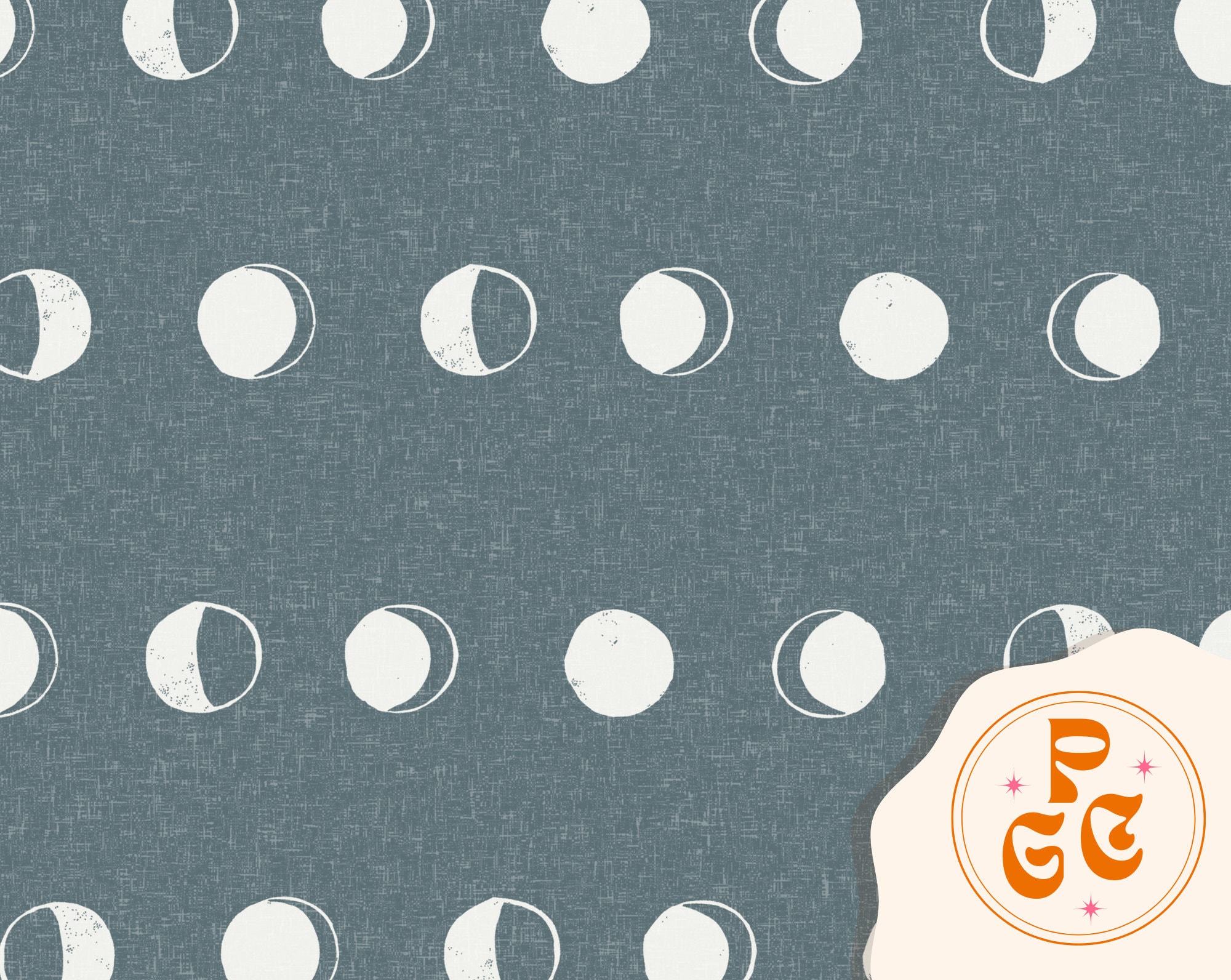 Moon Phases Seamless Repeat Pattern Boho Neutral for Commercial Use - Etsy