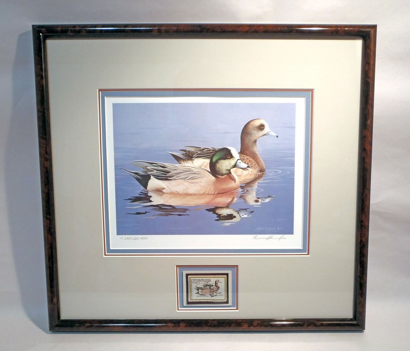 1984 Signed Federal Duck Print & Stamp RW51 Framed Triple Etsy