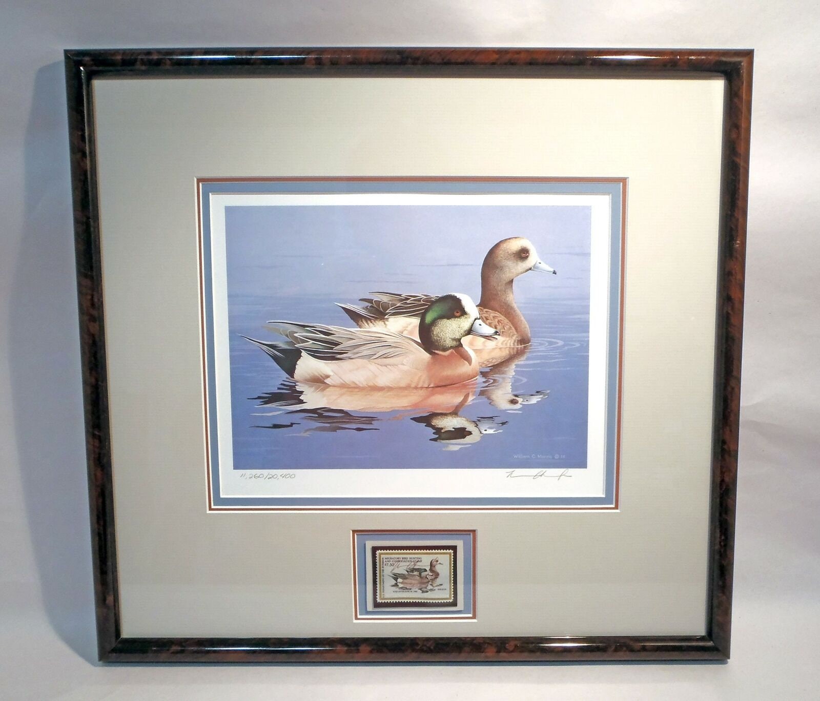 1984 Signed Federal Duck Print & Stamp RW51 Framed Triple Etsy