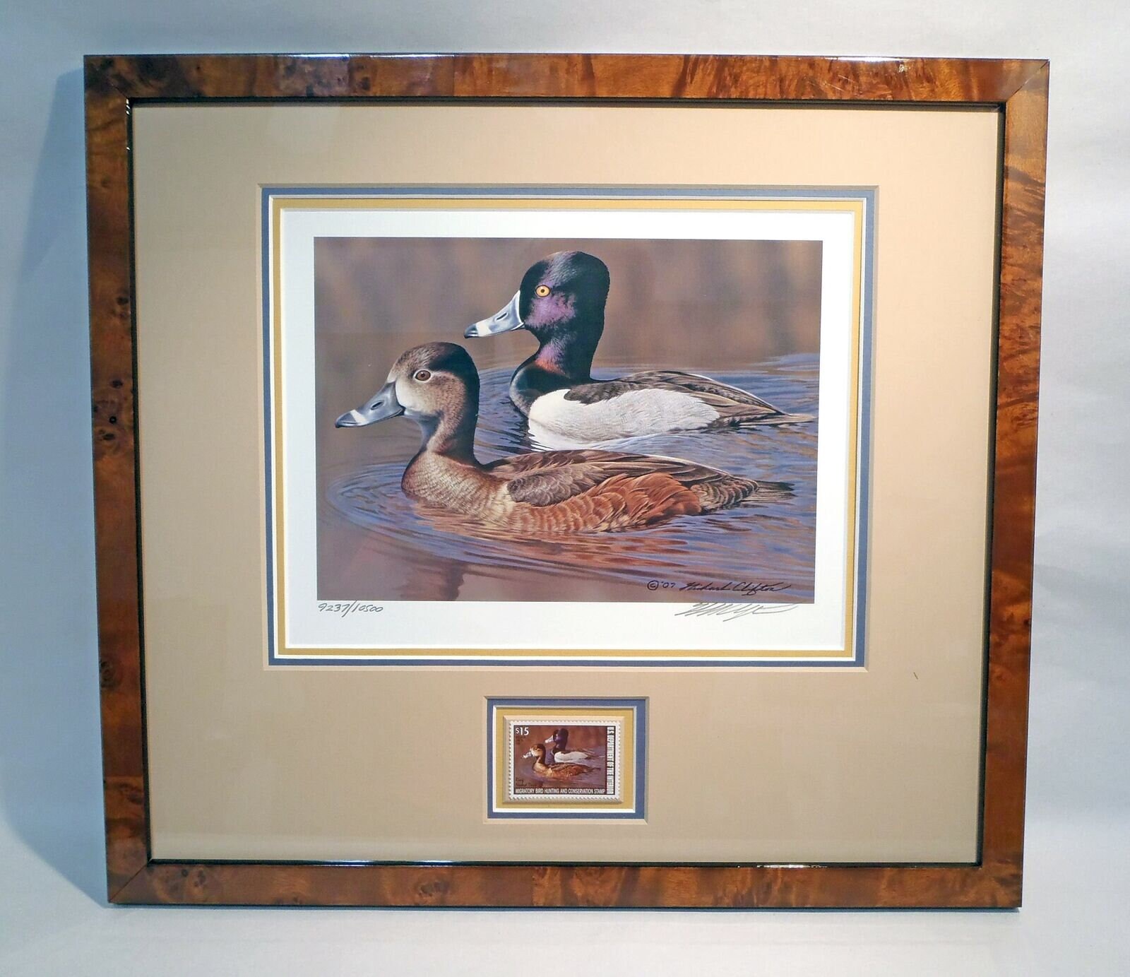2007 Signed Federal Duck Print & Stamp RW74 Framed Triple Etsy