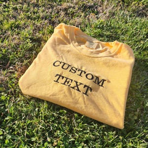 Camiseta Comfort Color, Camisa bordada, Camisas de colores lavados, Camisa Comfort Color Vintage Washed C1717, Camiseta con bordado personalizado