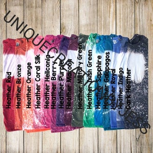 Bleached Blank Sublimation Shirt Bundle , Bleached blank Tshirts, Gildan Softstyle blank shirts for sublimation, Sublimation Blanks Bleached