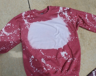 Bleached blank sweatshirts, Gildan sweatshirts , Perfect for sublimation, vinyl ,screenprints!