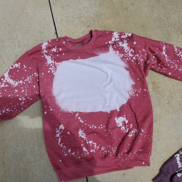 Bleached blank sweatshirts, Gildan sweatshirts , Perfect for sublimation, vinyl ,screenprints!