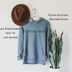 Sudadera con capucha Bella Canvas bordada, sudadera con capucha Bella Canvas unisex, sudadera con capucha suave de felpa esponjosa, sudadera con capucha Bella Canvas suave personalizada, ligera