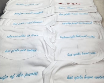 Custom Embroidered Women’s Tank Top | Personalized Name Tank | Bride & Bachelorette Tank | Minimal Script Embroidery | Bridal Party Gift
