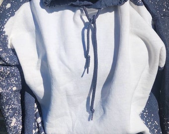 Bleached blank hoodie- Sublimation Bleached blank hoodie- Bleached hoodies to design- Ready to press fuzzy bleached Hoodie-Gildan hoodie