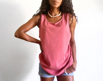 Blank Comfort Colors Tank Tops,100% Cotton Trendy Soft Vintage Washed Colored Tanks,Unisex Tanks,Blank Comfort Color Tank,Muscle Tank