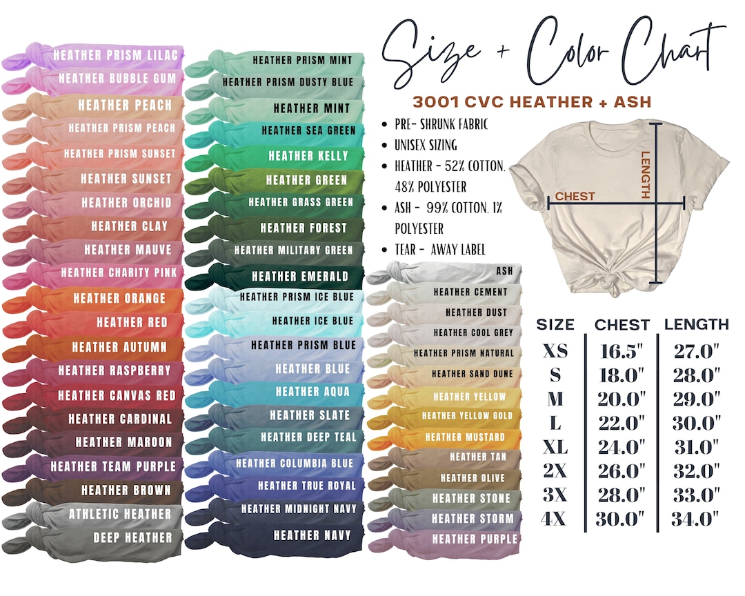 Bella Canvas Shirts,plain Heather Shirts,basic T-shirts,unisex Blank ...