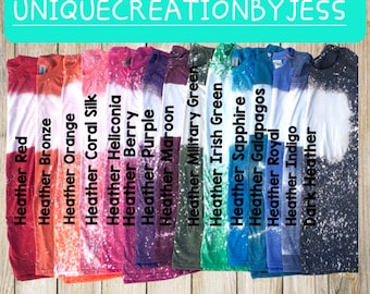 Bleached Gildan Softstyle T-Shirt Blanks, Sublimation Ready, Unisex Bundle