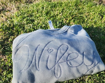 Embroidered Bella Canvas 3901 Sweatshirt, Sponge Fleece Raglan Crewneck Sweatshirt, Soft Fleece Sweater, Bella Canvas Customized