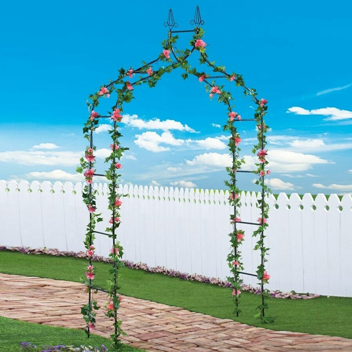 8Ft Metal Arch Trellis Wedding Garden Party Plant Display | Etsy