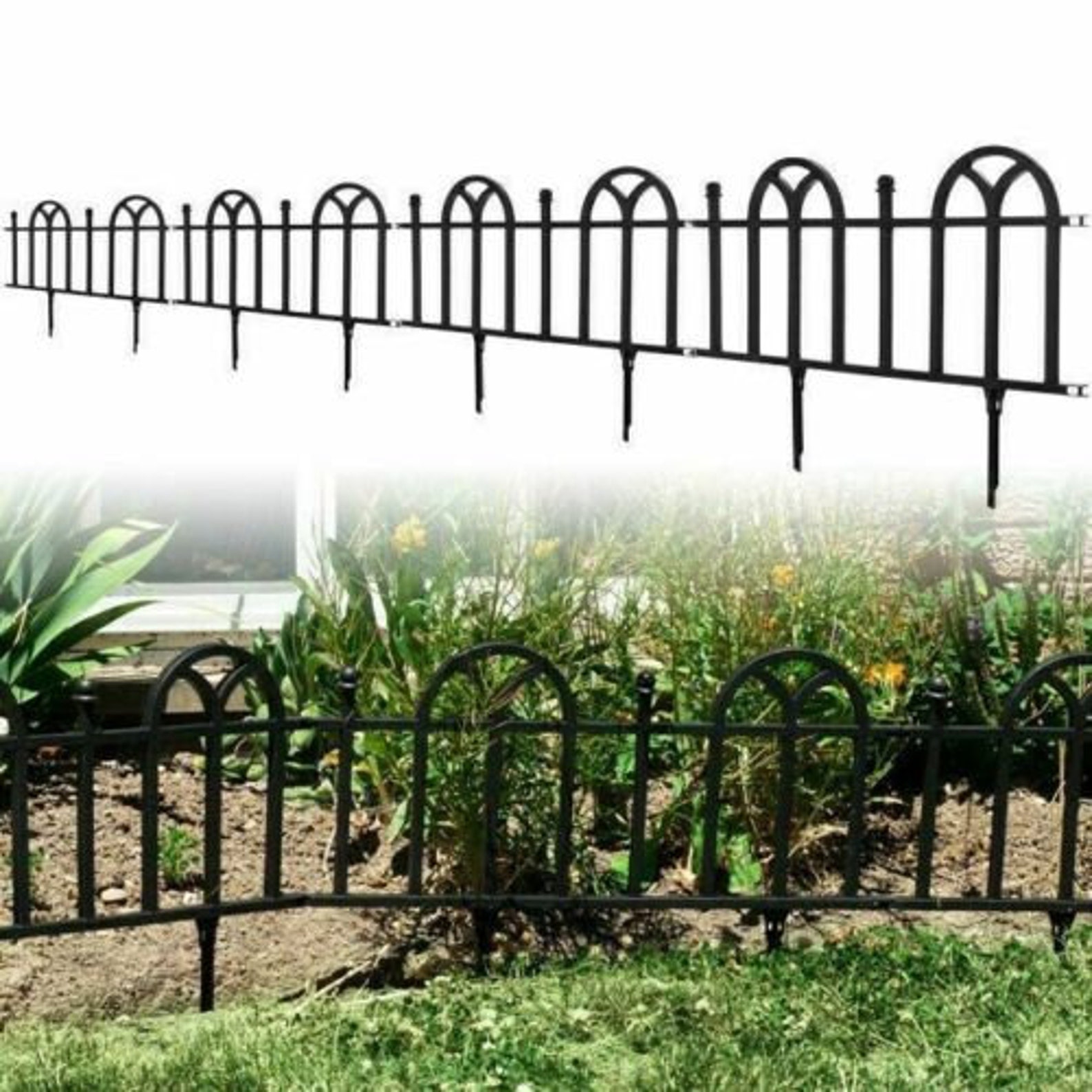 Landscape Design Garden Fence Decorative Border Natural Rock Etsy