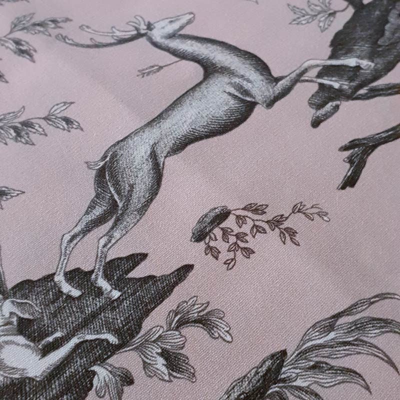 Tole De Jouy Dane Rose N Percale - Etsy