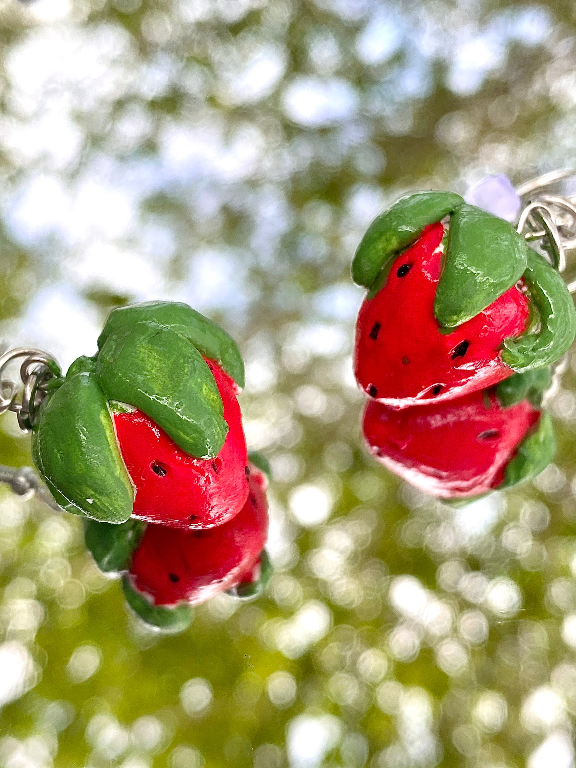 Strawberry Earrings Etsy