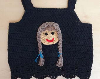 Crochet Doll Crop/Tank Top summer top (6 months to Adult size)