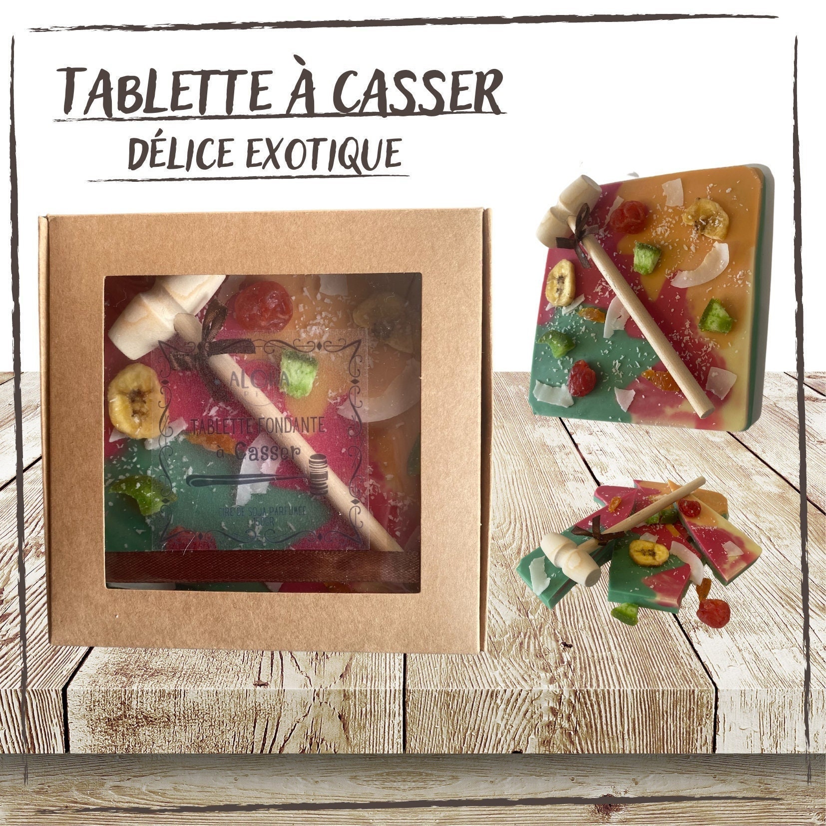 Tablettes Fondantes Parfumées à Casser Fruitees