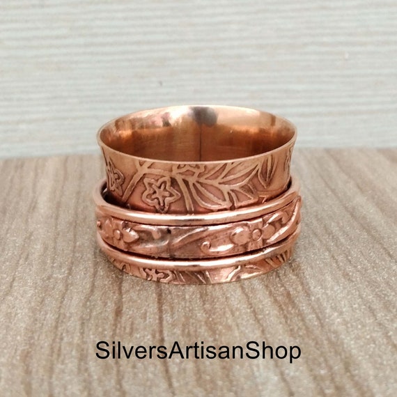 Irregular Unisex Copper Ring, Adjustable Metal Ring for Man and Woman,  Minimalist Jewelry - Etsy