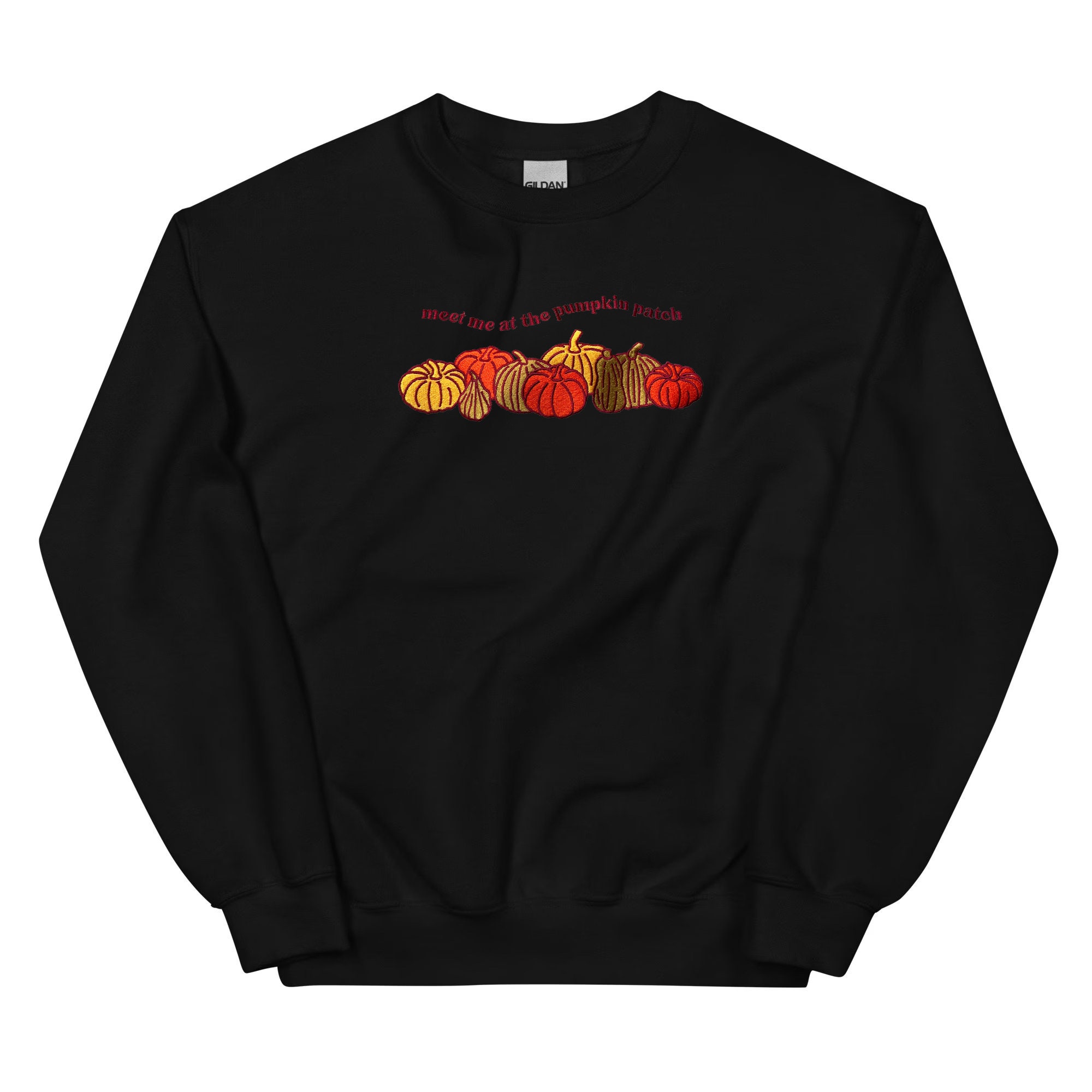 Discover Fall Embroidered Sweatshirt | Meet me at the Pumpkin Patch | Autumn Halloween Embroidered Crewneck