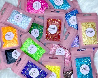 Jelly Rhinestones | 1000 per bag | Non-Hotfix flatback Resin | AB Rhinestone | 3MM-SS12 | 4MM-SS16 |5MM-SS20 | Craft and Nail Art