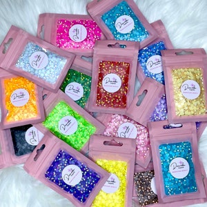 Jelly Rhinestones | 1000 per bag | Non-Hotfix flatback Resin | AB Rhinestone | 3MM-SS12 | 4MM-SS16 |5MM-SS20 | Craft and Nail Art