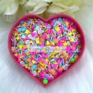 Easter Sprinkle Mix| Slime Sprinkles | DIY Nail Art| Fake Sprinkles Slices|Resin Slice|Resin Art|Epoxy Art|Decoden|Shaker fillers