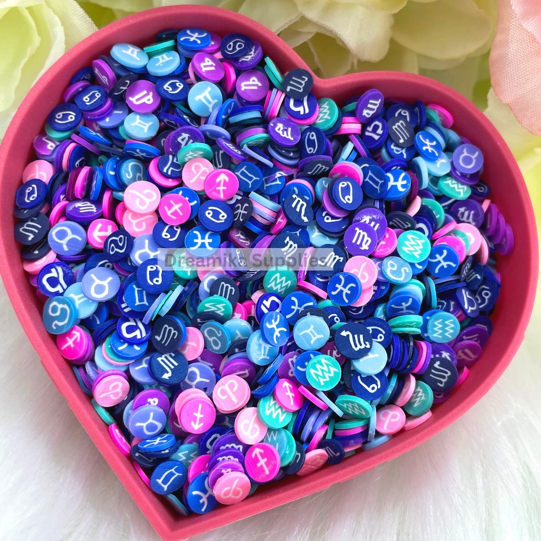 Astrological Zodiac Polymer Clay Sprinkle Mix DIY Nail Artfake