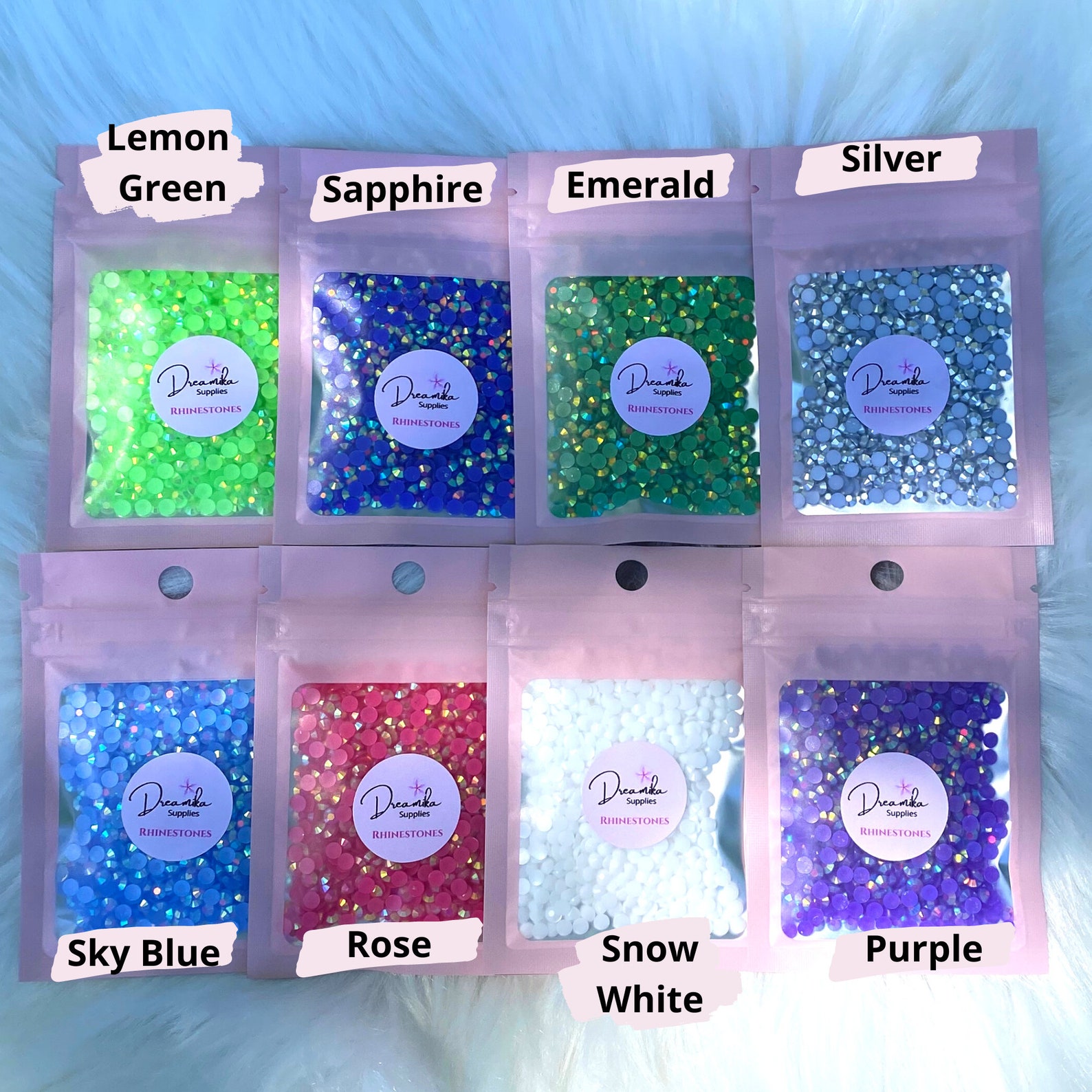 Jelly Rhinestones 1000 per Bag Non-hotfix Flatback Resin AB Rhinestone ...