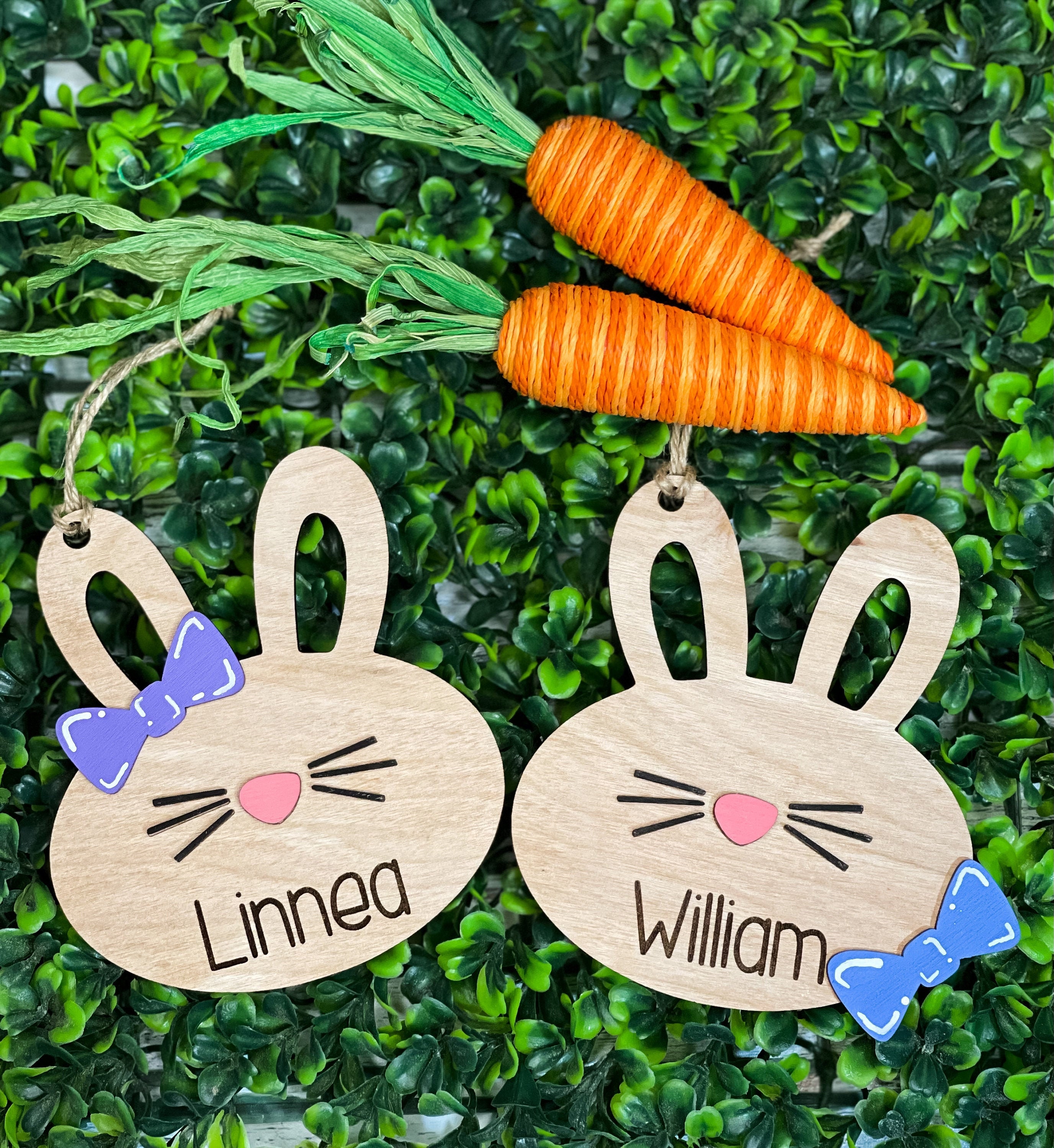 Download Easter Basket Tag SVG Personalized Easter Bunny Basket Tag ...