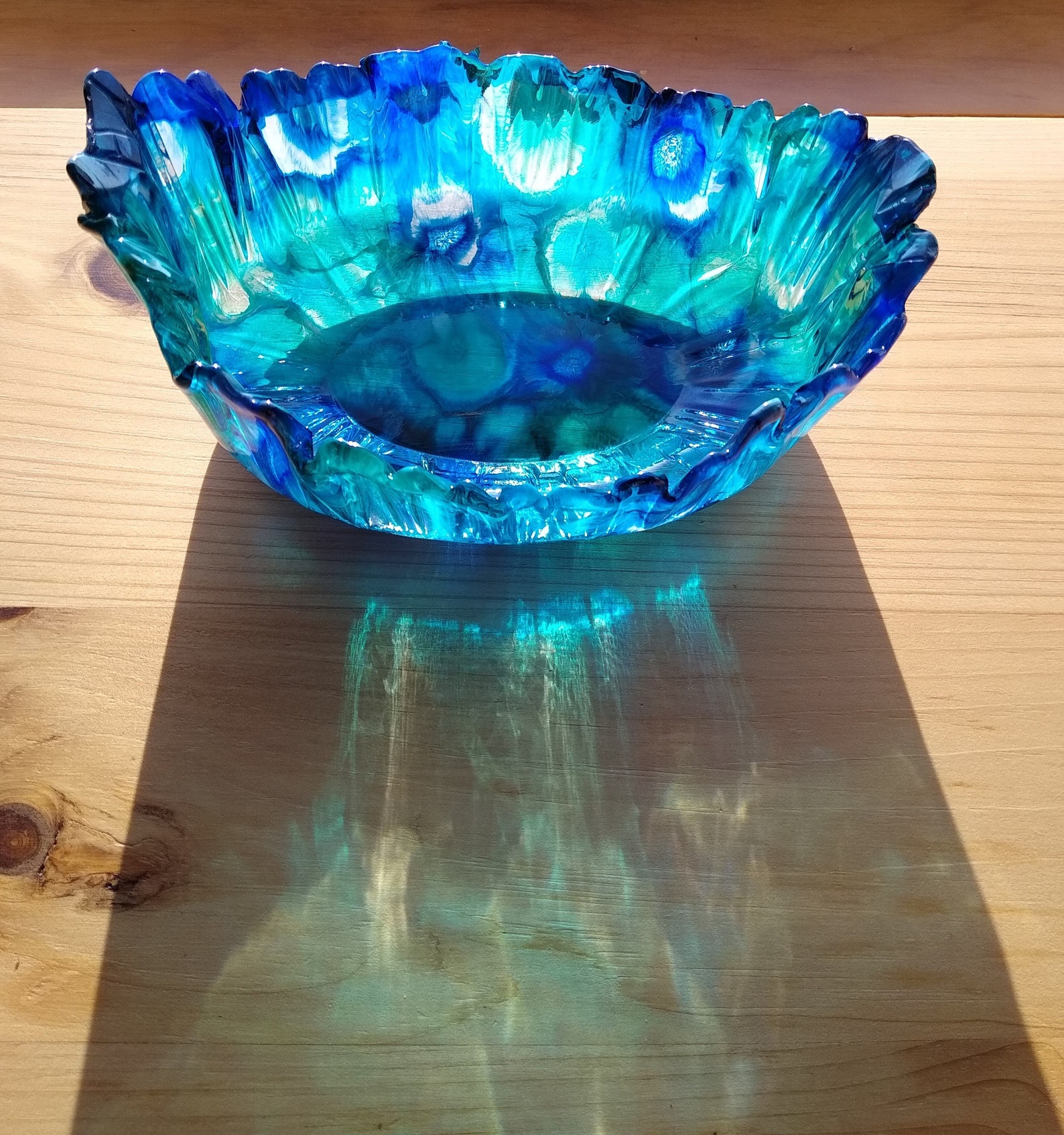 Spiritual Resin Bowl, Custom Resin Bowl, Christening Gift, Free Form