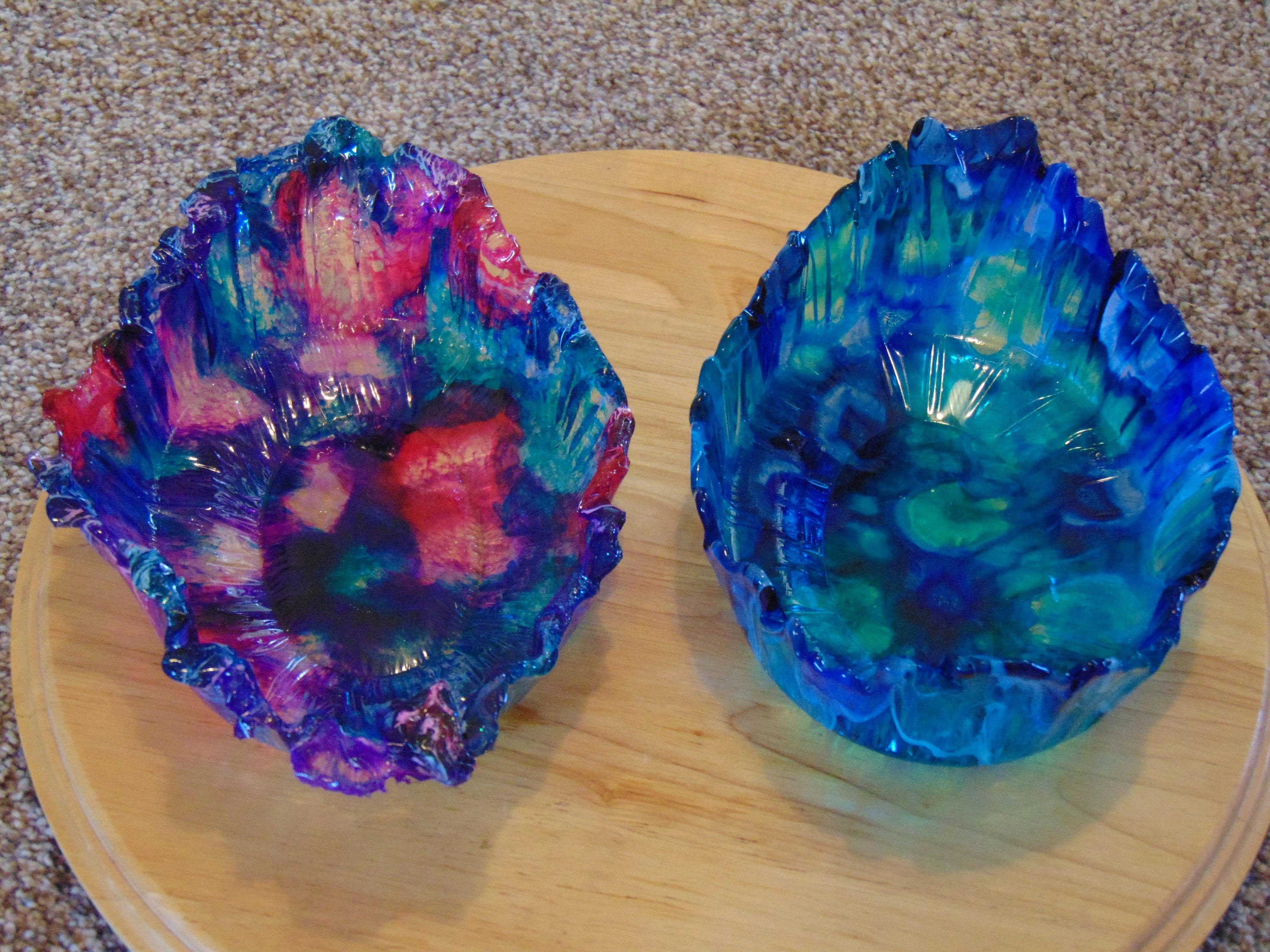 Spiritual Resin Bowl Custom Resin Bowl Christening Gift Free Form Resin Bowl Resin Trinket Dish Baptism Gift Decorative Resin