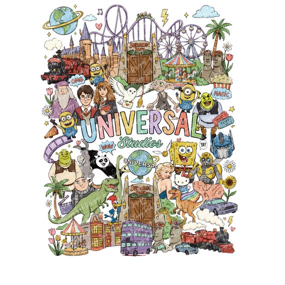Universal Studios PNG-  Harry Minions Shrek Transformers Marylin Monroe Jurassic Potter Theme Parks Vacation -girls trip family vacation