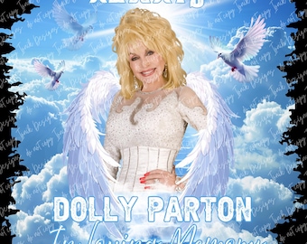 Dolly Parton Memorial Png - Nieprawdopodobny Anioł - Spoczywaj w pokoju - Hołd - Skrzydła Niebiańskiego Anioła