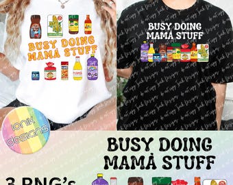 Busy Doing Mamá Stuff Png - Mama Topper Bundle, Meksykańsko-Portorykańsko-Hiszpański Dzień Matki, Prezent dla Mamy Mamá Del Mundo