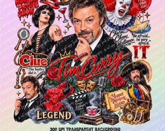 Pomnik Tima Curry'ego PNG - Rocky Horror Picture Show, Pennywise It Horror Movie, Wskazówka Wadsworth, Legenda, Muppety Wyspa Skarbów, Opakowanie na kubek