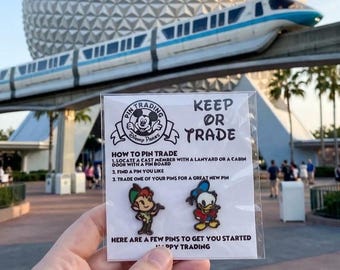 Disney Pin Trading Pixie Dust Bags | Disney Cruise Fish Extender Gifts | 2 Random Pins  | Park Trading | Party Favor