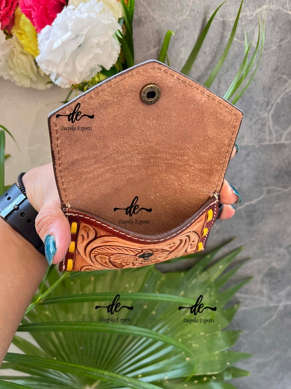 Combo de 5 Monedero Venta caliente Tallado a mano Tallado Cartera de tamano pequeno Embrague Multiusos Bolsas de cuero occidental Venta caliente Cartera para mujer Etsy Espana