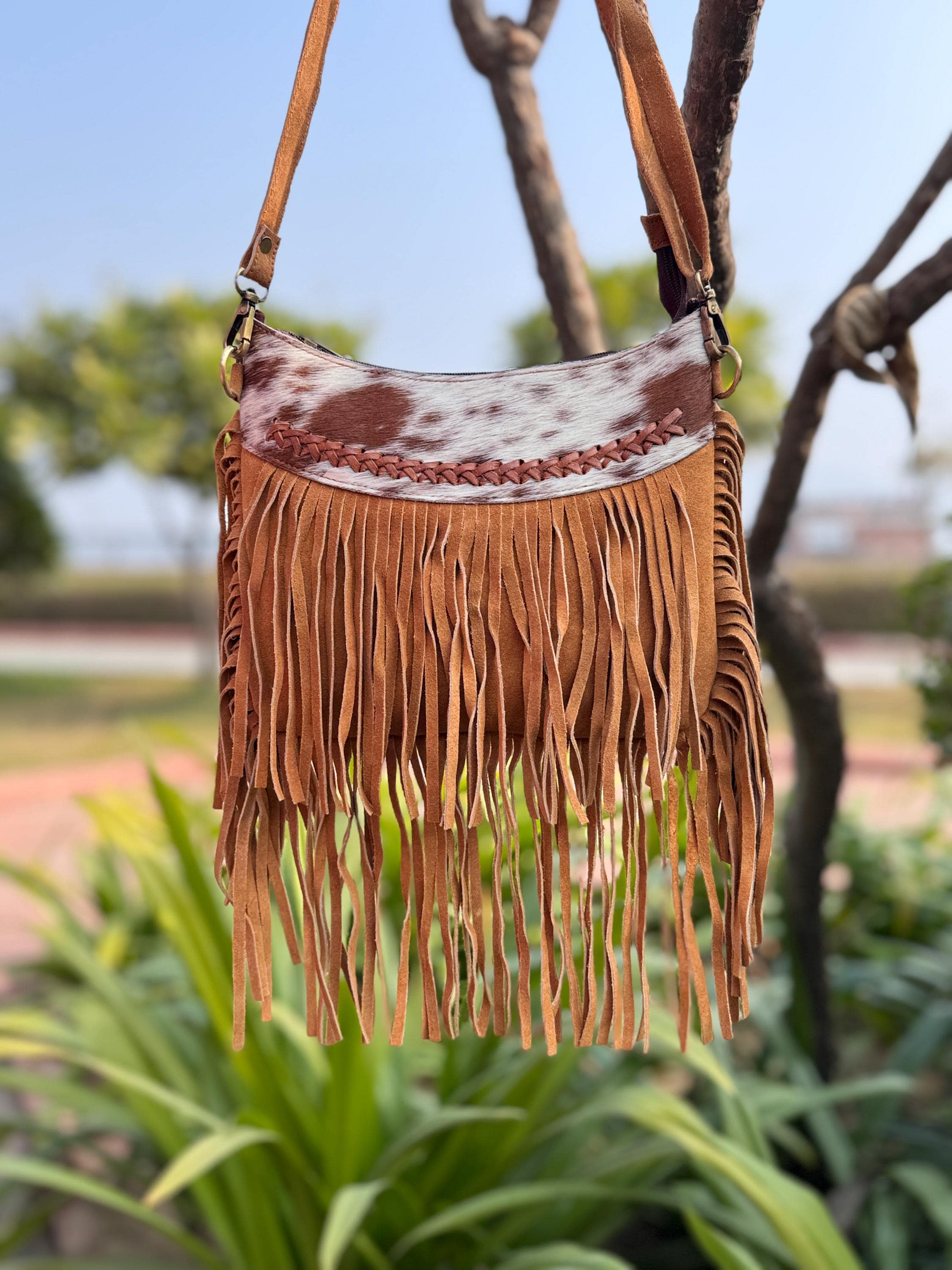 Y2k Diesel Rope Fringe Bag Leather Brown 【公式通販】