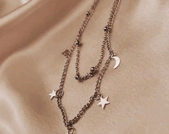 Silver Celestial Necklace