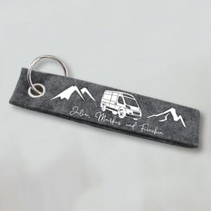 Camper Schlüsselanhänger – Miniatur Van Mit Spruch, Edelstahl, Perfekt Für Wohnmobilfahrer & VanLife-Fans