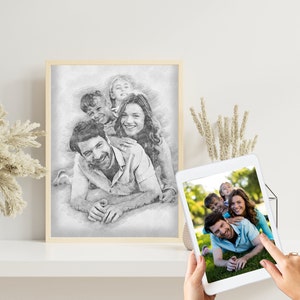 Personalized pencil drawing from photo | Digital sketch | Pencil drawing | Personalized | Pencil sketch | Poster