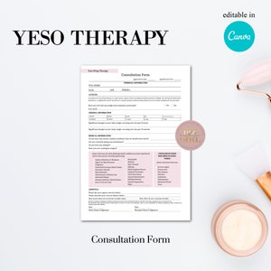 Editable Yeso Therapy Forms, Body Slimming Wrap Templates, Body Sculpting Consent, Body Contouring Client Intake, Beauty Salon, Med Spa image 3