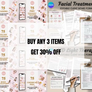 Editable Chemical Peel Instagram Post Template, Facial IG Feed, Skin Care Social Media Post, Beauty Salon Insta, Esthetician Template, Canva image 8