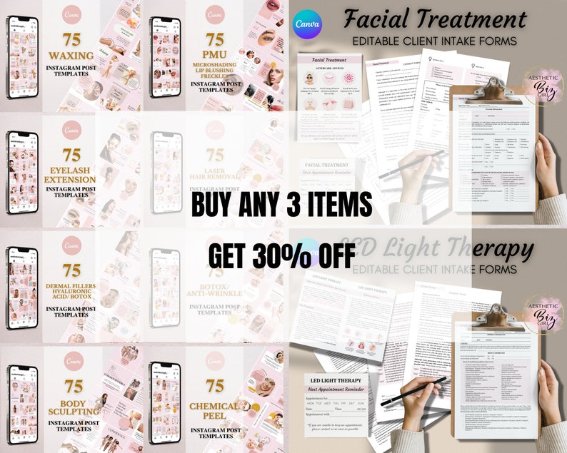 Editable Chemical Peel Instagram Post Template, Facial IG Feed, Skin Care Social Media Post, Beauty Salon Insta, Esthetician Template, Canva image 8